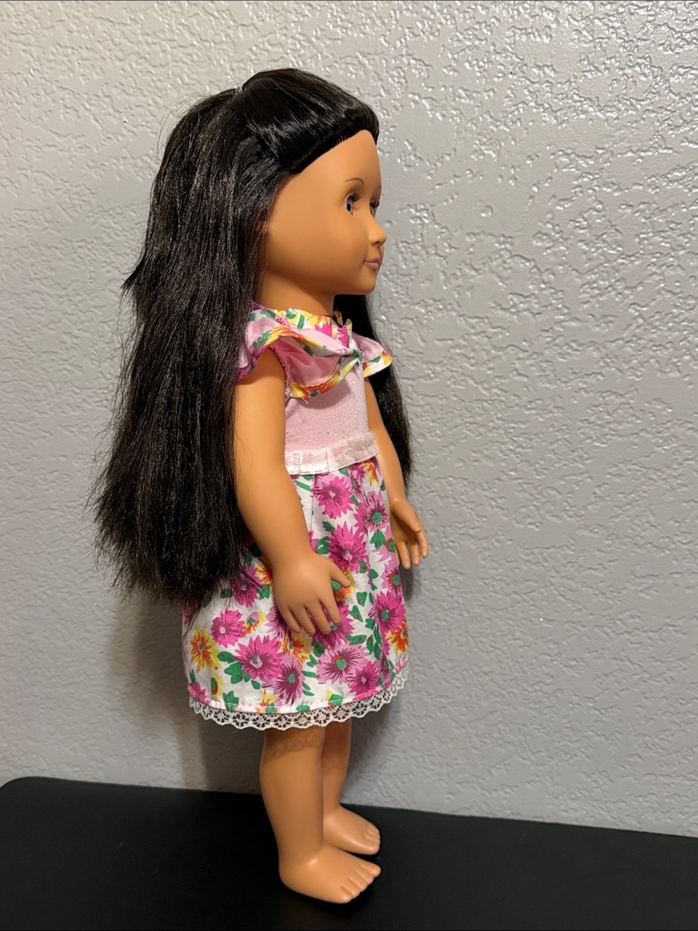 Our Generation 18 inch Doll in Pink Floral Dress - Picture 7 of 16